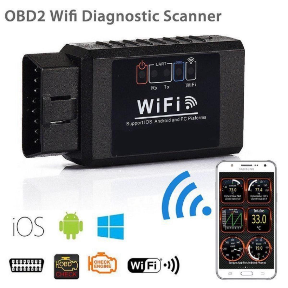 Thiết bị OBD 2 kết nối Wifi quản lý thông tin động cơ xe hơi trên điện thoại di động