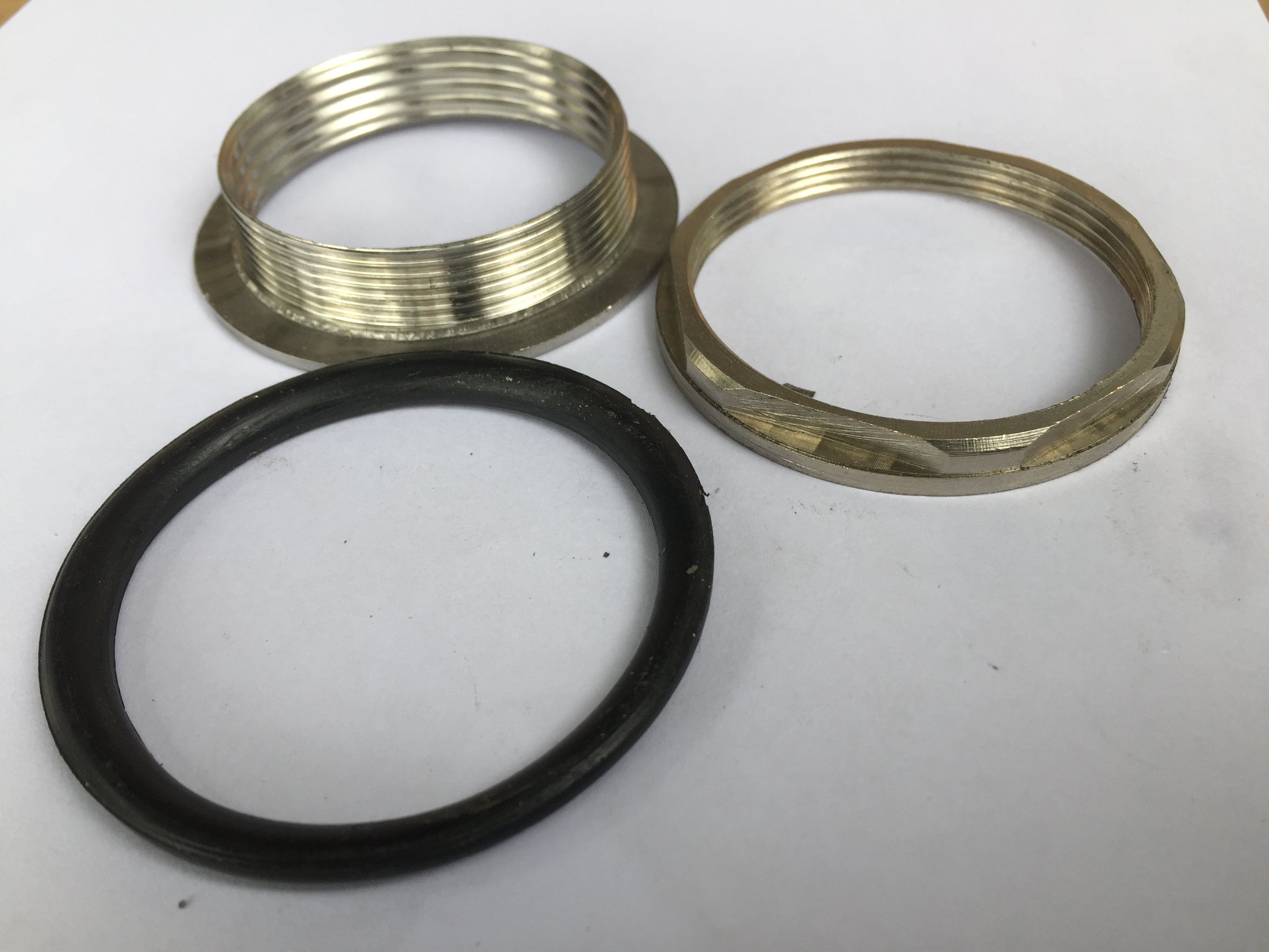 Rốn cấp nước bồn, bể inox 48mm- phụ kiện bồn bể inox- ốc rốn bể