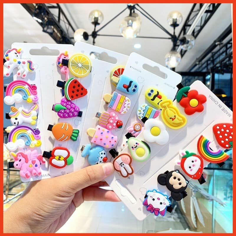 Set 10 kẹp tóc cho bé