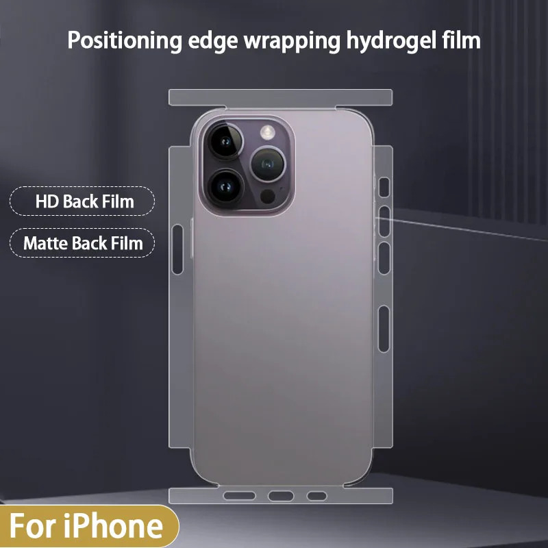 Cho Iphone 16 Promax 16 Cộng Với 15 14 13 Promax Cộng Với  Định Vị Phía Trước/Trở Lại Bọc Cạnh Scratch Sửa Chữa Mềm TPU Hydrogel Phim