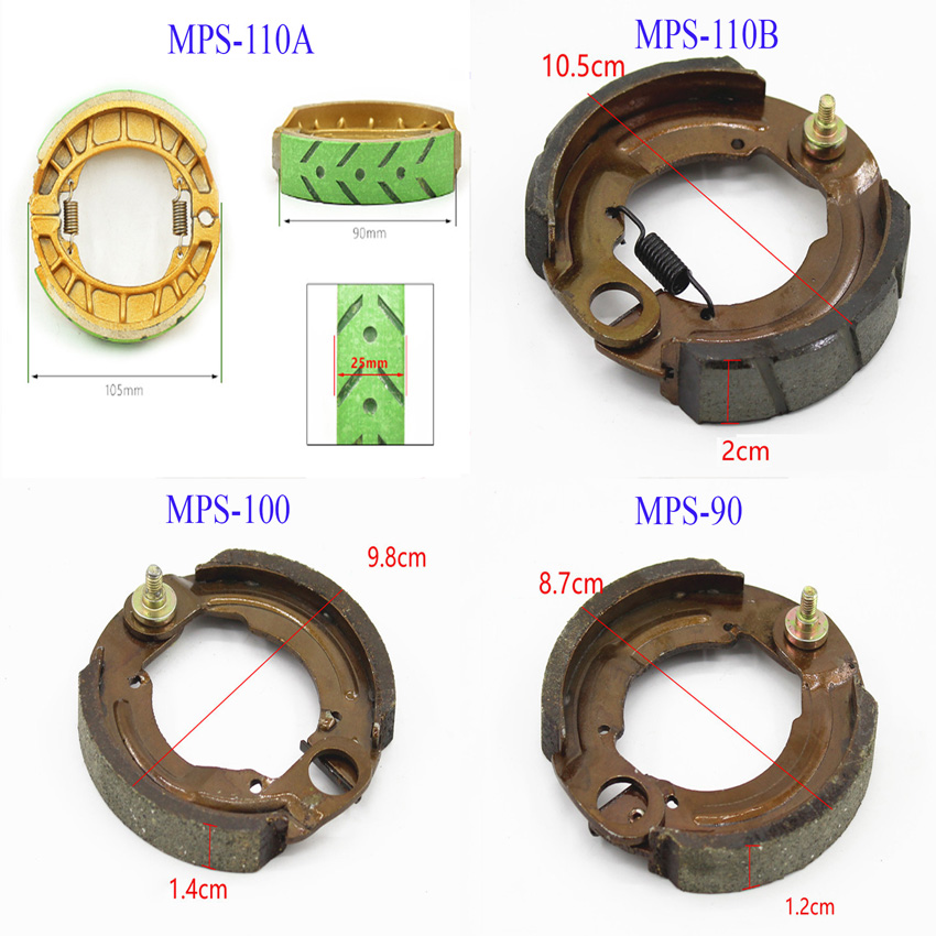 Má phanh trước sau 90,100,110 cho xe điện xmen,nịna,gogo,vaspa