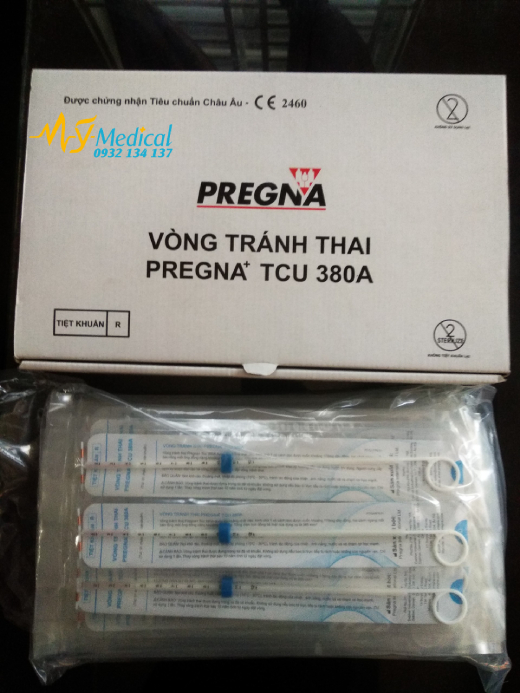 Vòng tránh thai pregna t cu 380a / cái, vòng tránh thai y khoa