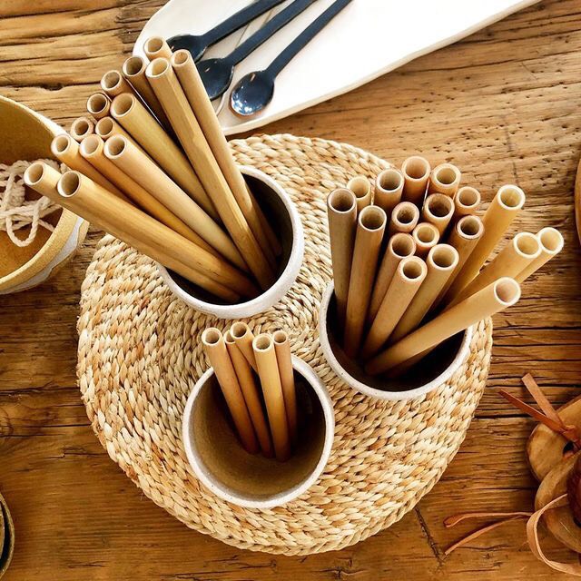 Ống hút tre 20cm -bamboo straw