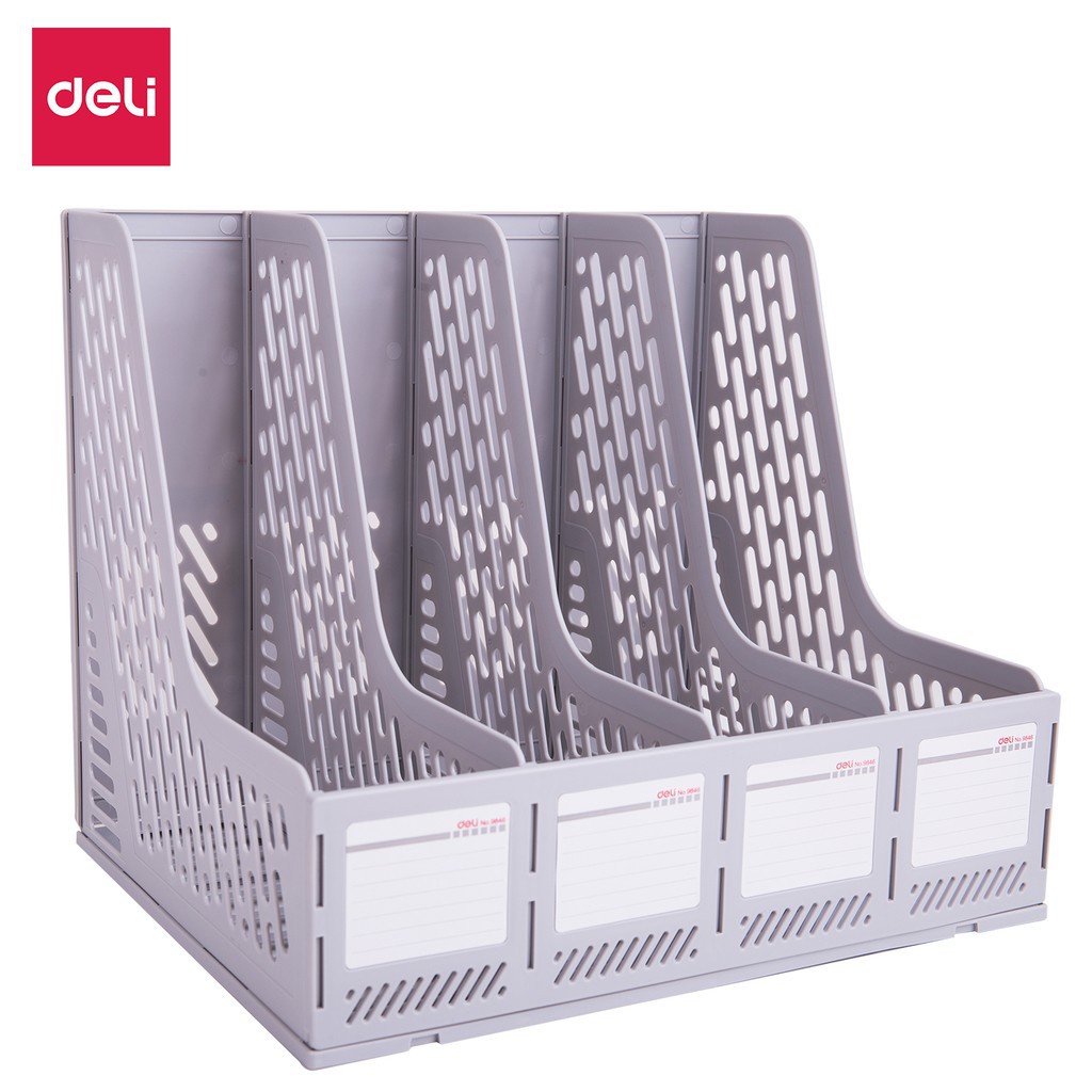 Kệ ráp 4 ngăn deli 9846 / khay tài liệu 4 ngăn