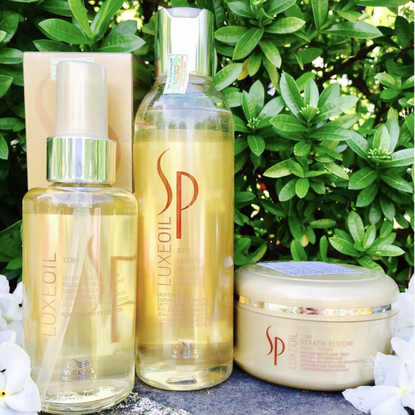 Bộ sản phẩm Sp Wella Keratin phục hồi tóc hư tổn