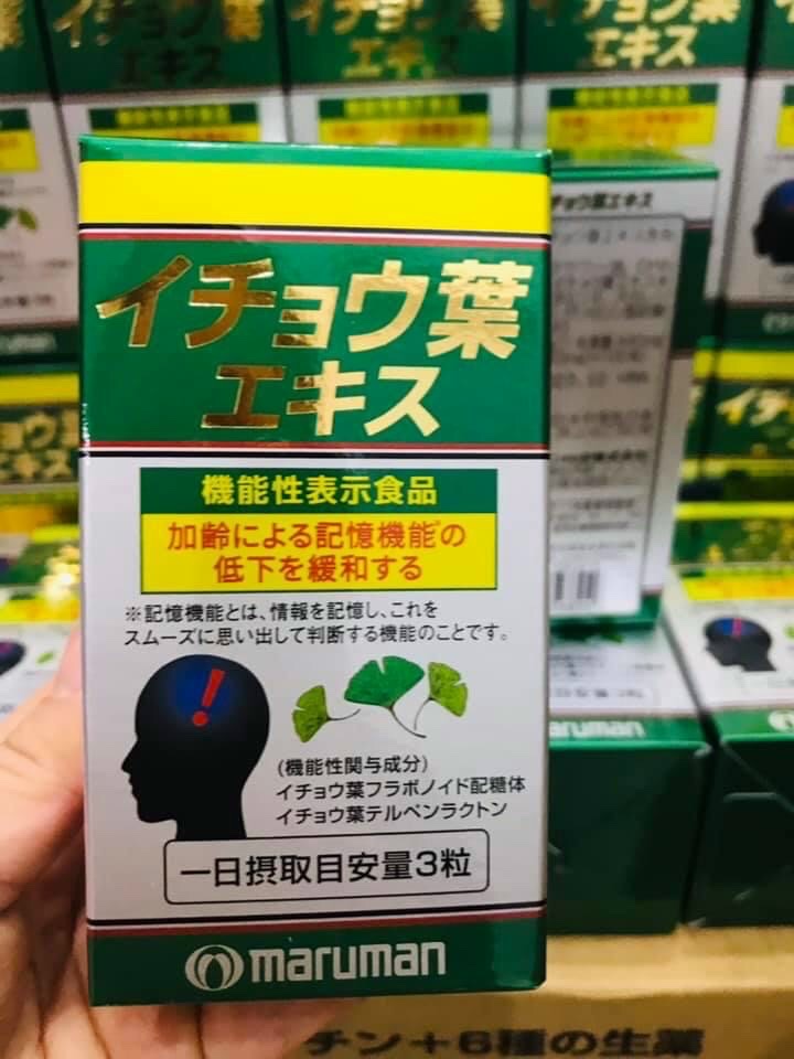 Viên uống bổ não Maruman Ginkgo Biloba Nhật Bản 100 viên
