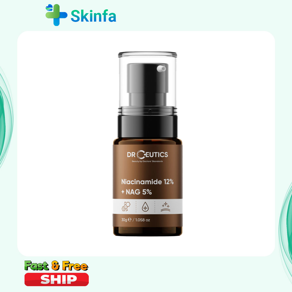 Serum drceutics niacinamide 12% + nag 5% giảm thâm sáng da kiềm dầu