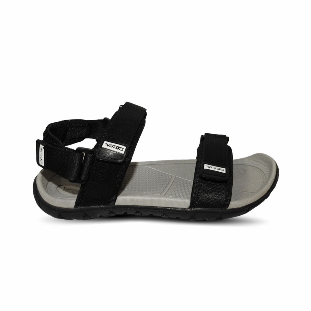 Giày sandal nam 2 quai ngang Vento NV8302B màu đen có big size 44 45