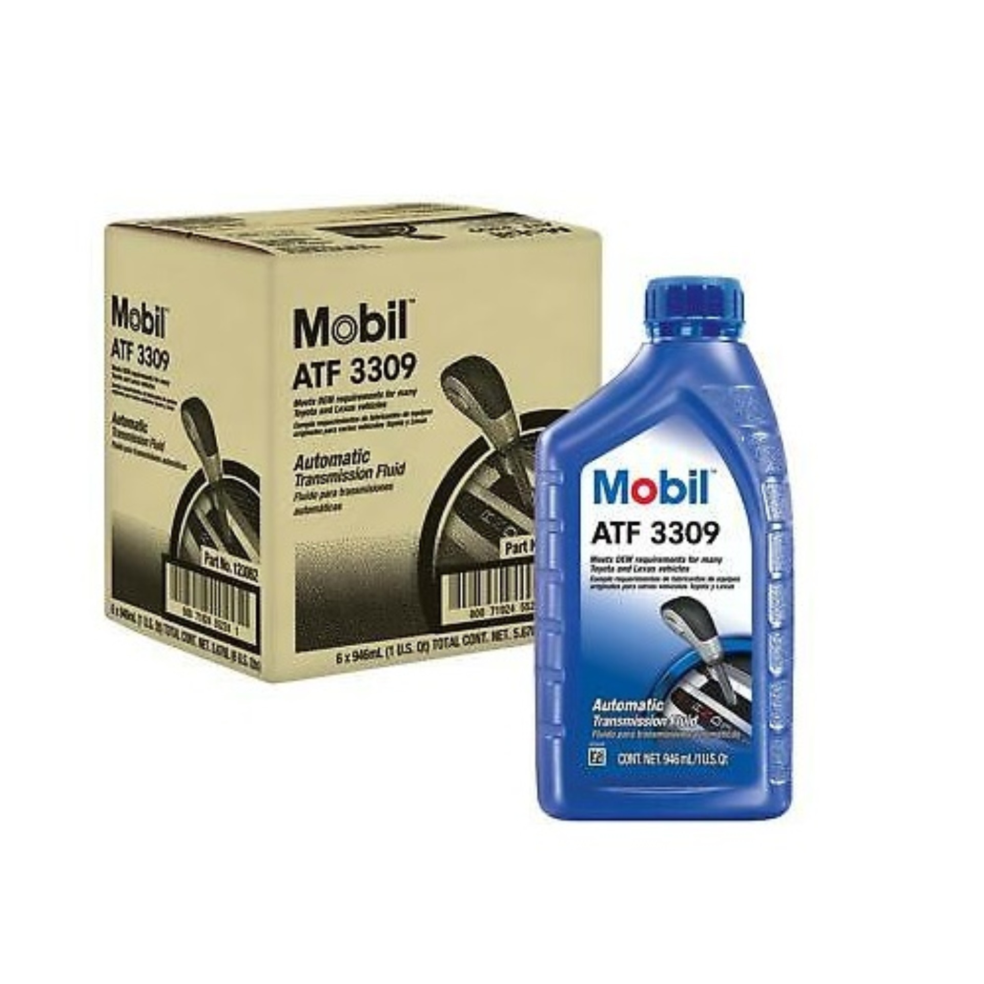 Thùng 6 chai  Dầu nhớt Mobil ATF 3309 946ml - Dầu nhớt Mobil nhập khẩu Mỹ