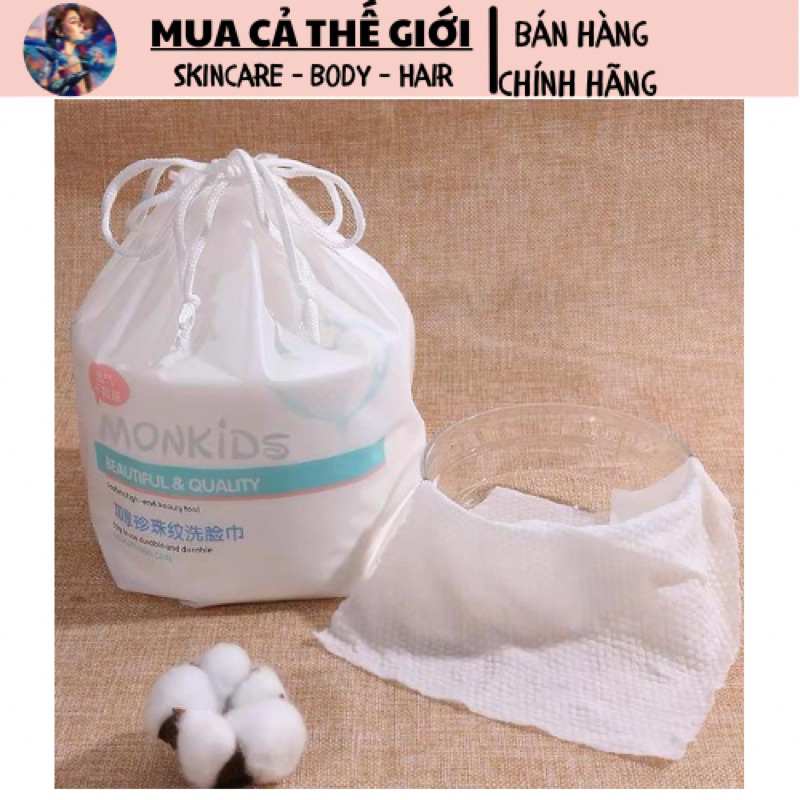 Khăn khô lau mặt / Khăn lau mặt Monkids