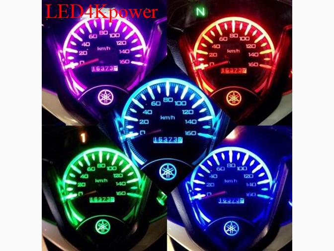 BỘ LED DÂY ĐỘ ĐÈN ĐỒNG HỒ XE MÁY 12v