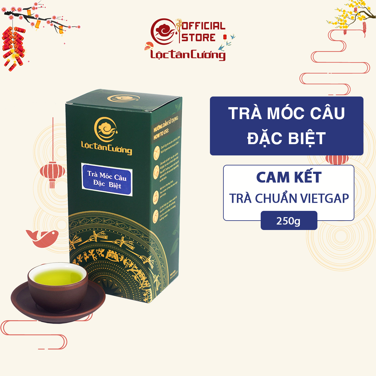 Trà Thái Nguyên Móc Câu Đặc Biệt 250gr - Lộc Tân Cương