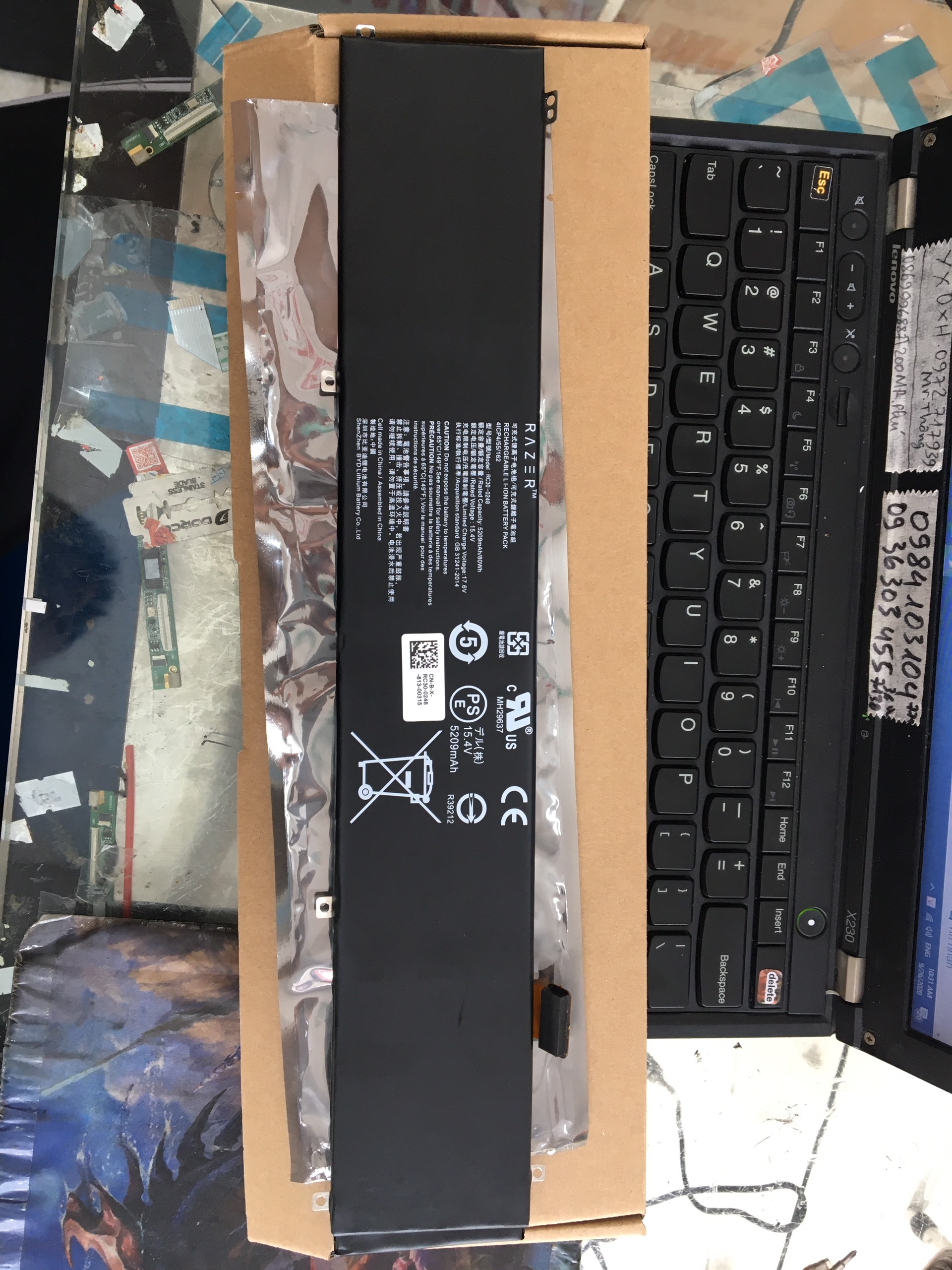 Pinoriginal laptop razer blade 15 2019 rz09-02886 zin