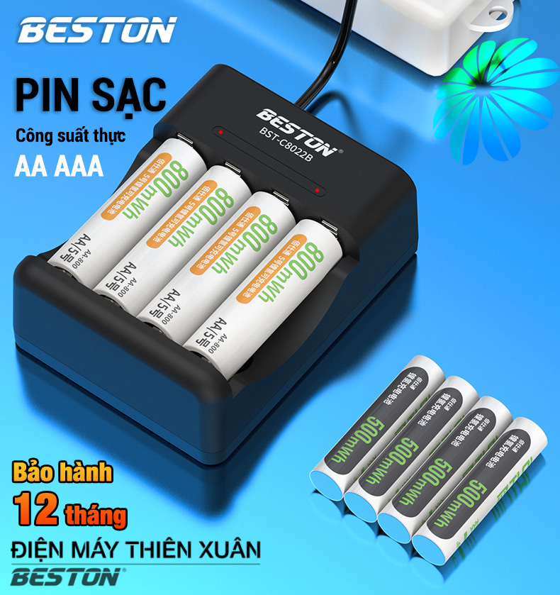 Bộ Sạc Pin AA/AAA pin thay thế cho pin 1.5v cho remote, micro, đồ chơi, đồng hồ, đèn pin, máy ảnh kỹ thuật số, máy quay phim, máy nghe nhạc hiện đại, dung lượng pin lớn