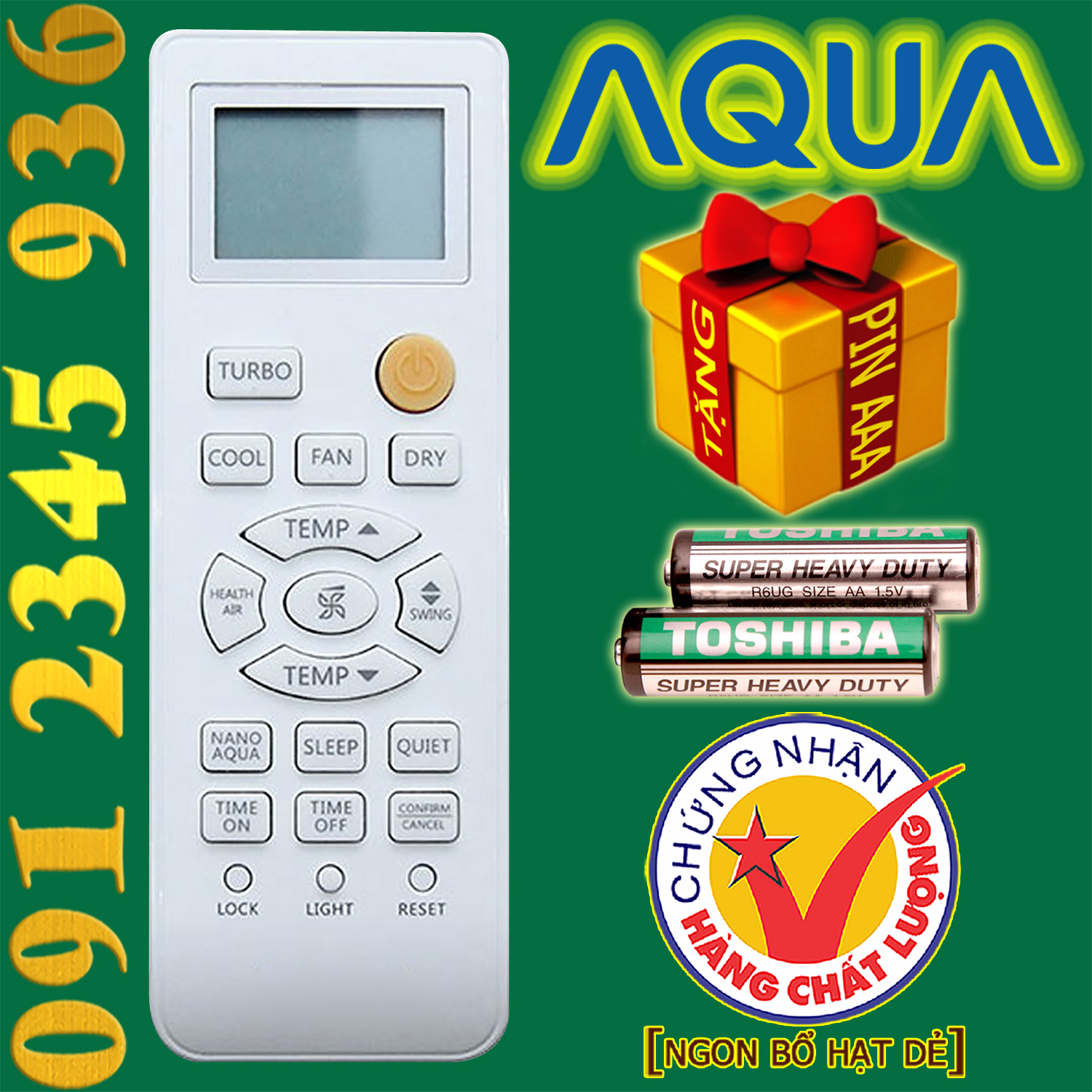 Điều khiển AQUA cho điều hòa.