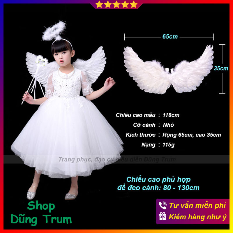 Cánh thiên thần, hóa trang thiên thần cỡ nhỏ