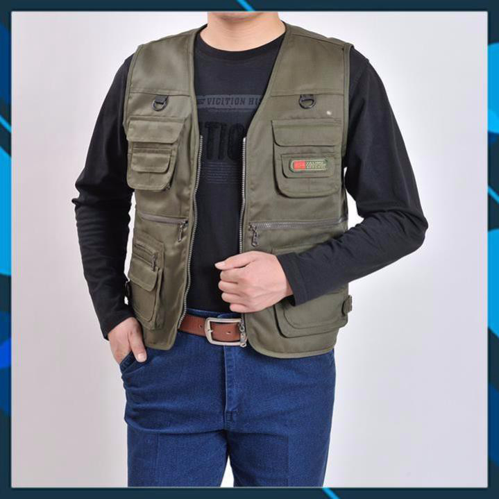 Áo gile nam chiến thuật - áo ghi lê lính mỹ - vest gile nam nhiều túi
