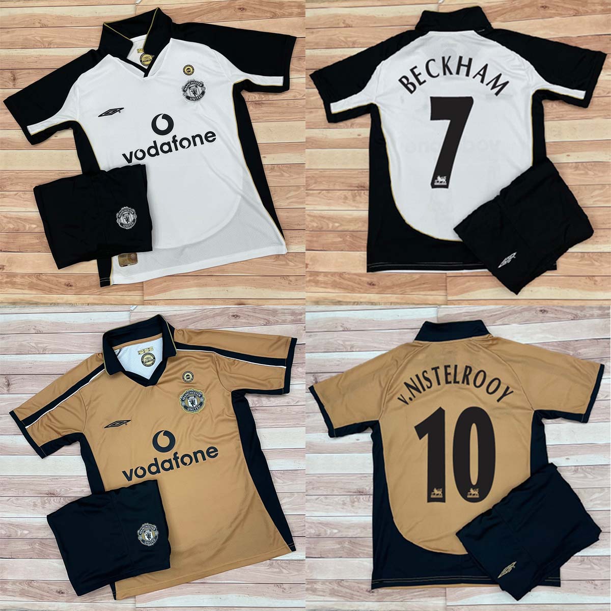 HOÀN TIỀN 15% - Áo Bóng Đá CLB Manchester United 2001, Áo Đá Banh Retro MU - Vải Polyester Gai Thái Cao Cấp