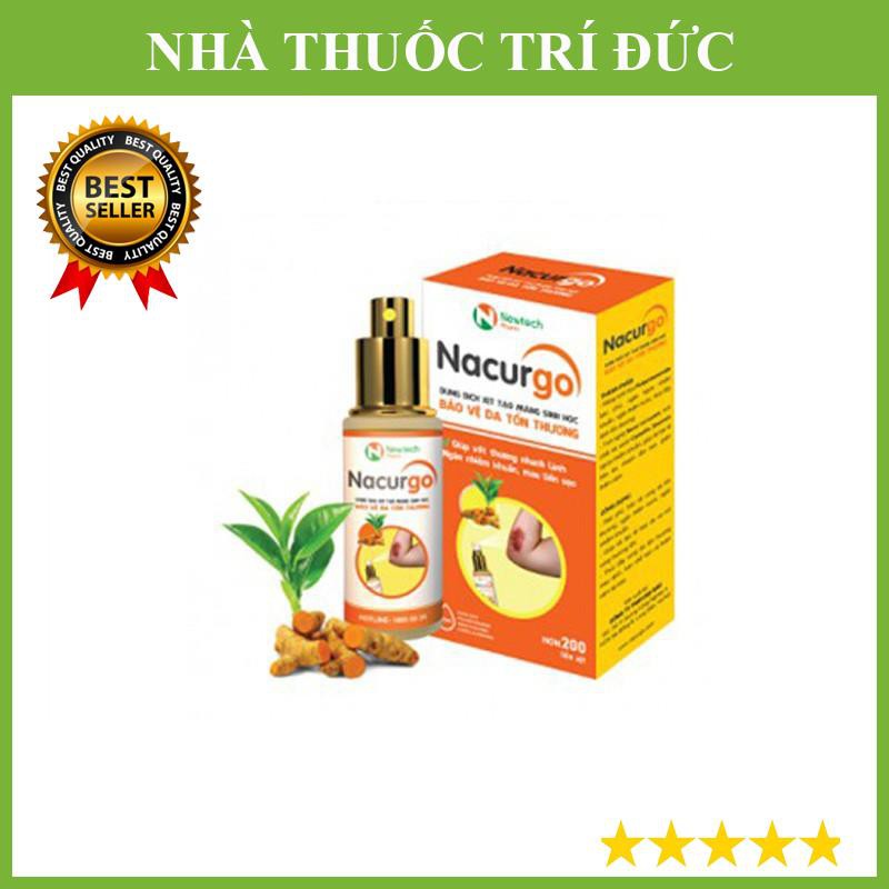 Nacurgo - băng vết thương dạng xịt giúp mau lành vết thương 12ml