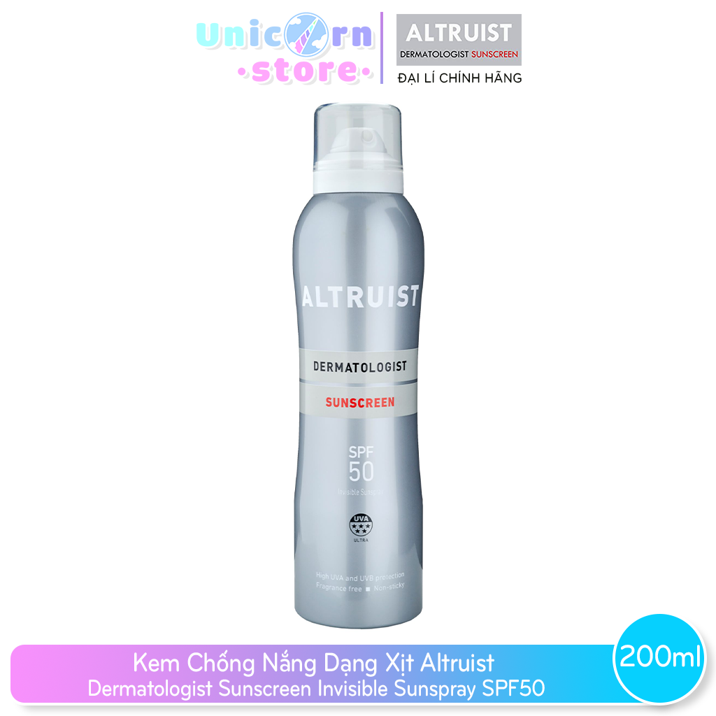 Kem Chống Nắng Dạng Xịt Altruist Dermatologist Sunscreen Invisible