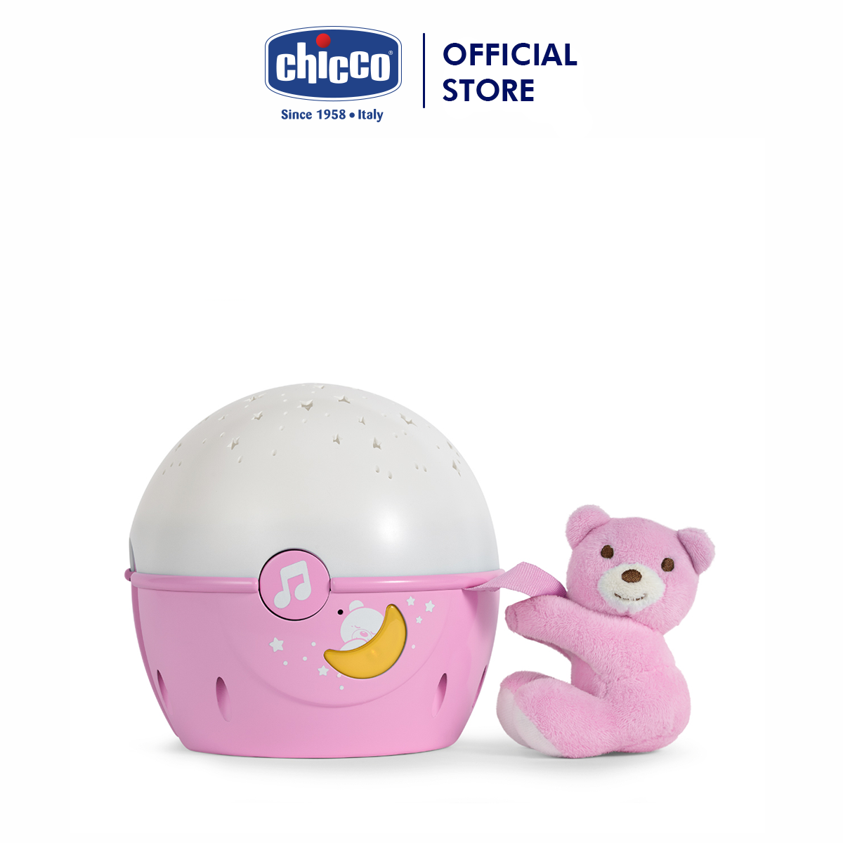 Đèn ngủ gắn cũi phát nhạc Chicco