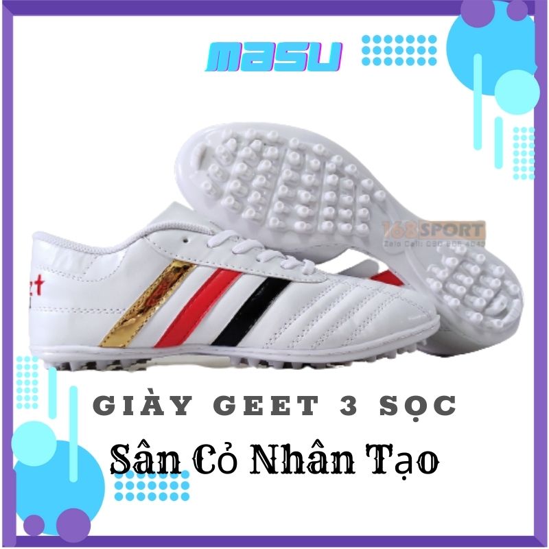Giày Đá Banh Sân Cỏ Nhân Tạo GEET 3 Sọc MASU GG03