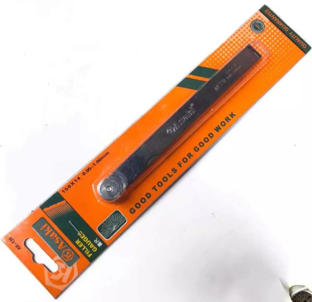 Thước lá đo khe hở 14 lá 150mm asaki ak-138 - hàng chính hãng