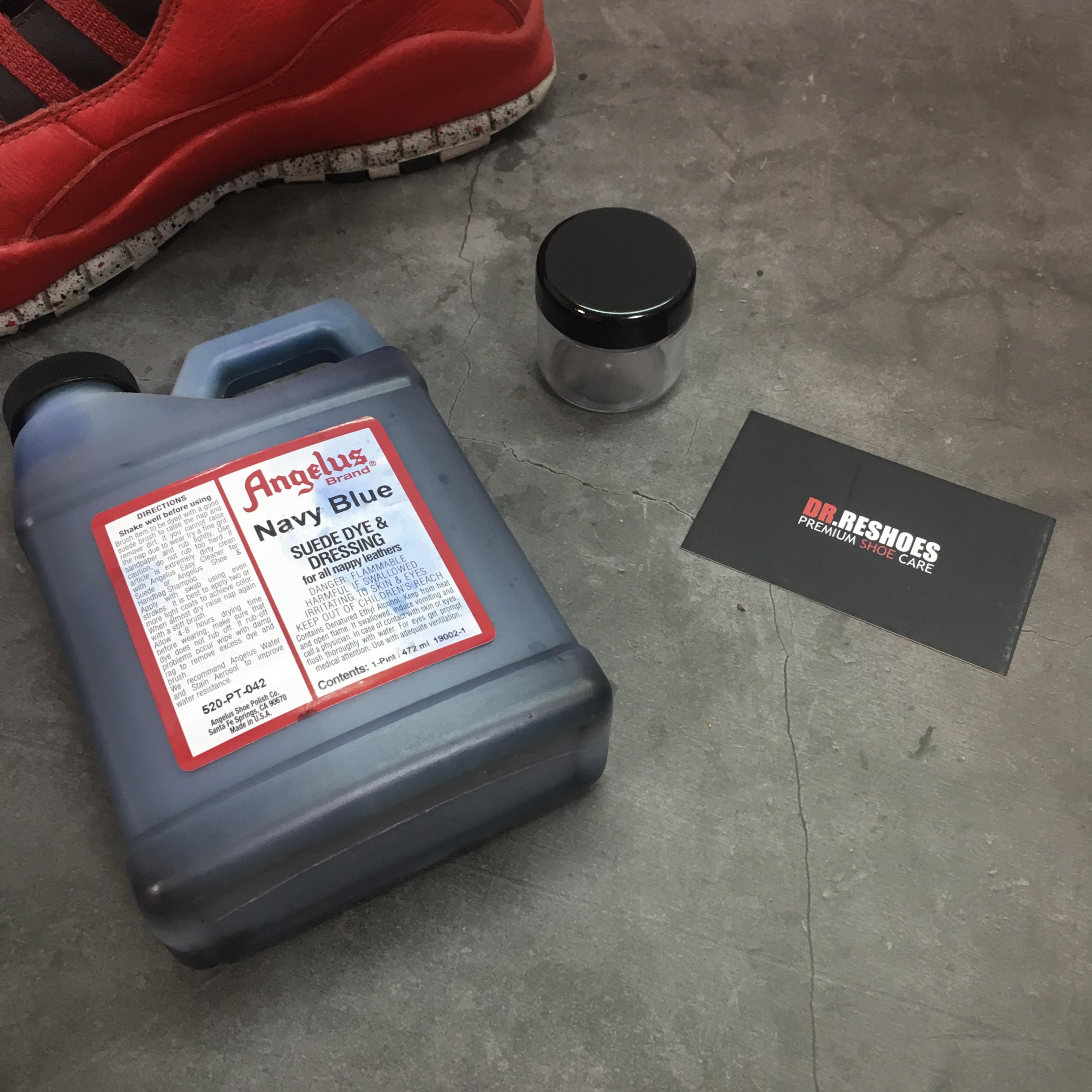 MÀU ANGELUS SUEDE DYE (Xanh Navy) - Màu Sơn Vẽ Cho Nubuk, Da Lộn - Màu Custom Giầy, Túi Chuyên Dụng