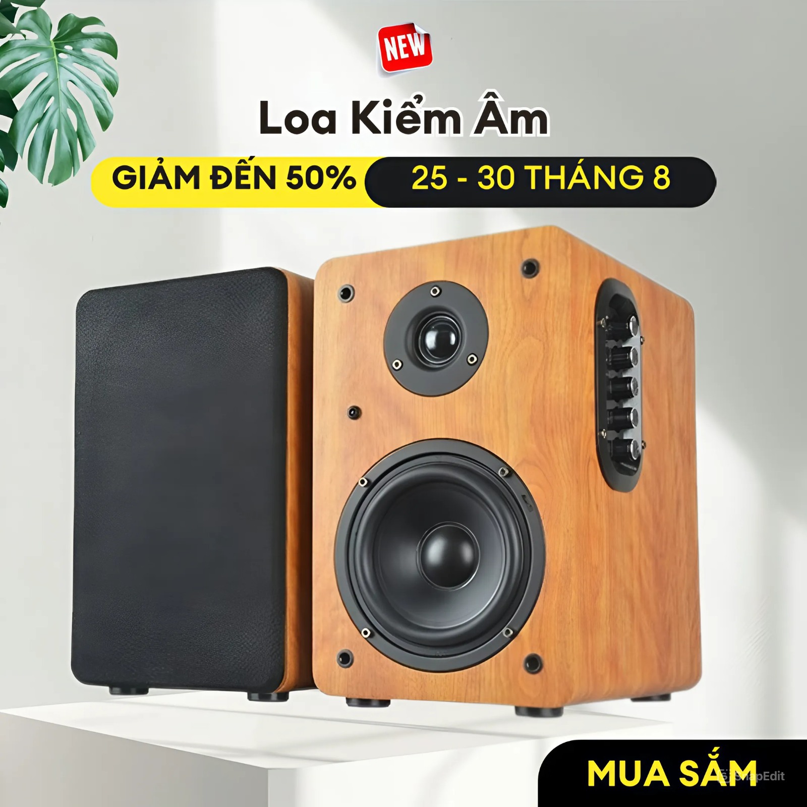 Audio Monitor Speakers, 1 Pair of Lohao Music Speakers - Av 8219 Capacity 80w | Treble, Strong Bass Bluetooth Connection, Usb, SD, Lotus Wire, 1 Year Warranty.