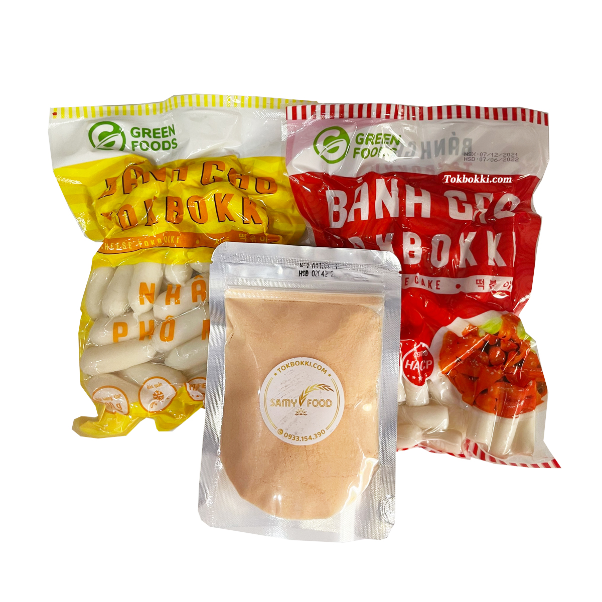 [Samy Food] [HCM SHIP 2H] [COMBO 3 Món] Bánh Gạo Tokbokki Hàn Quốc + 100GR Bột Phô Mai