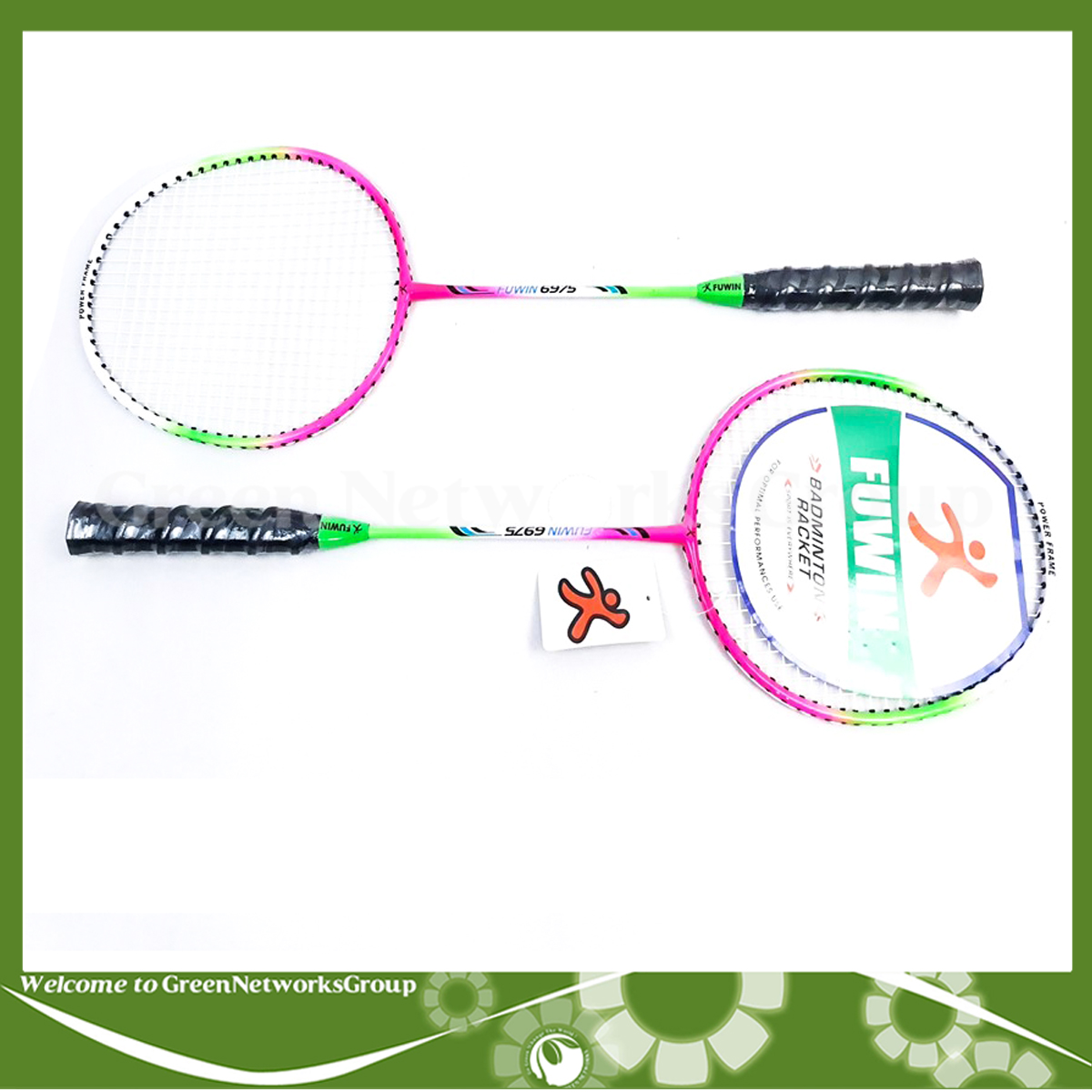 Cặp vợt cầu lông fuwin 6975 badminton racket greennetworks