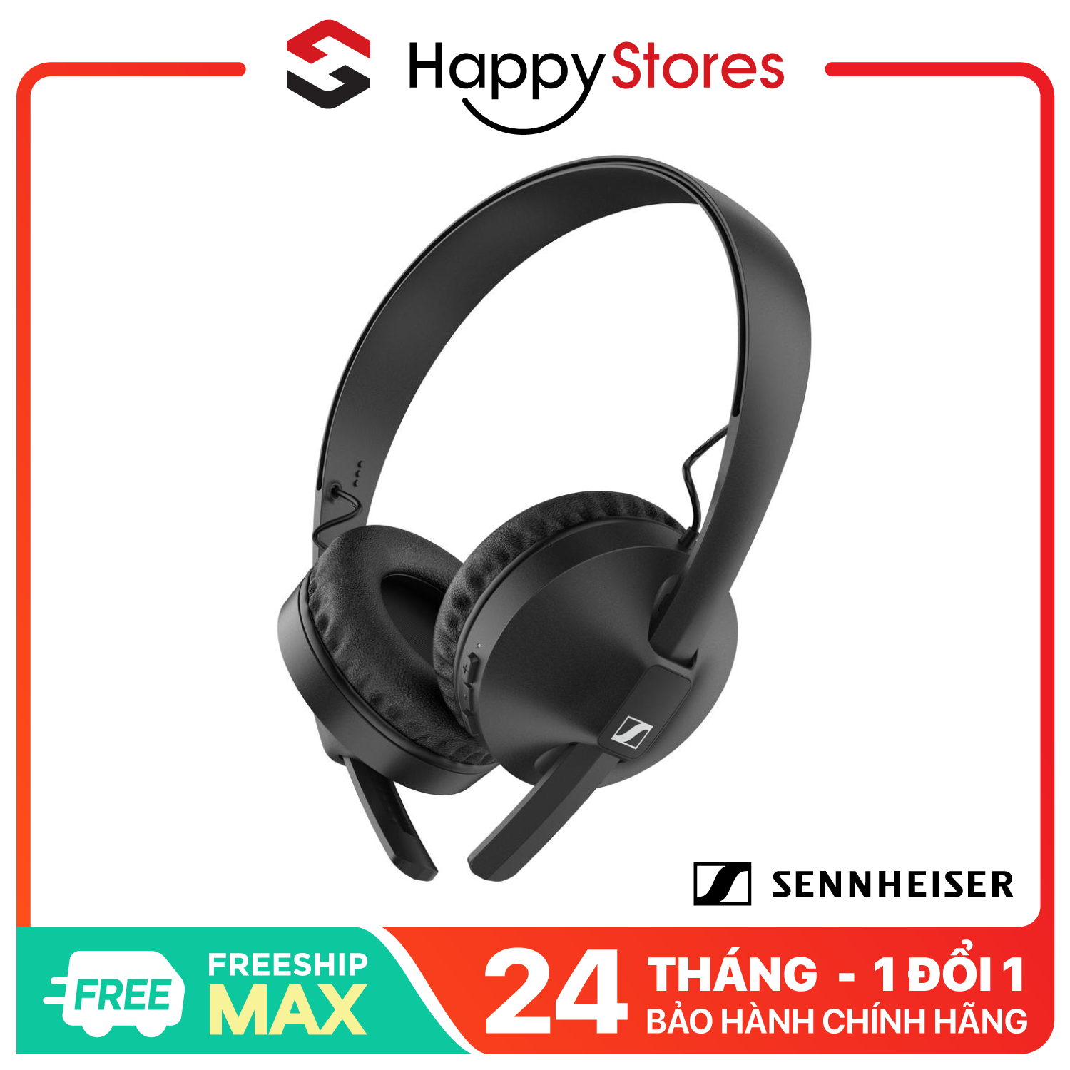 Tai Nghe Bluetooth Chụp Tai Sennheiser HD 250BT Bảo Hành 2 Năm Chính Hãng