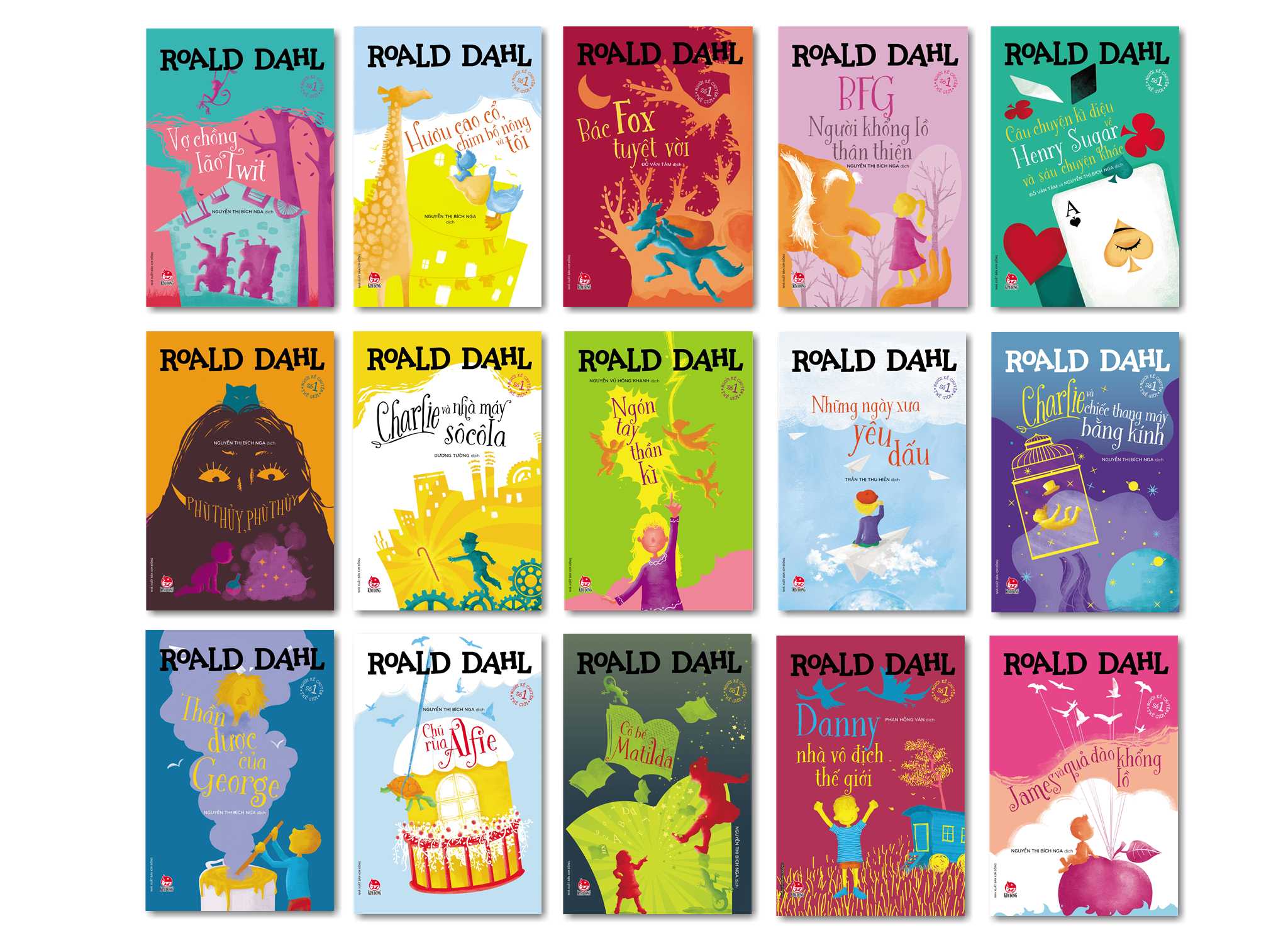 Sách - Combo Bộ truyện của Roald Dahl - Trọn bộ 15 cuốn (Tái bản 2021)