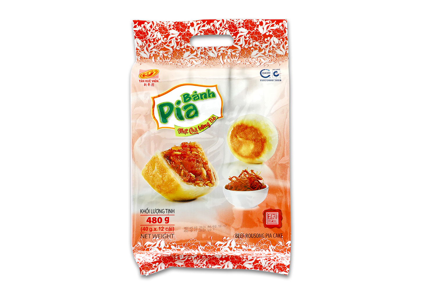 [HCM]Bánh Pía mini Thịt Chà Bông Bò TÂN HUÊ VIÊN - Cây 12 cái