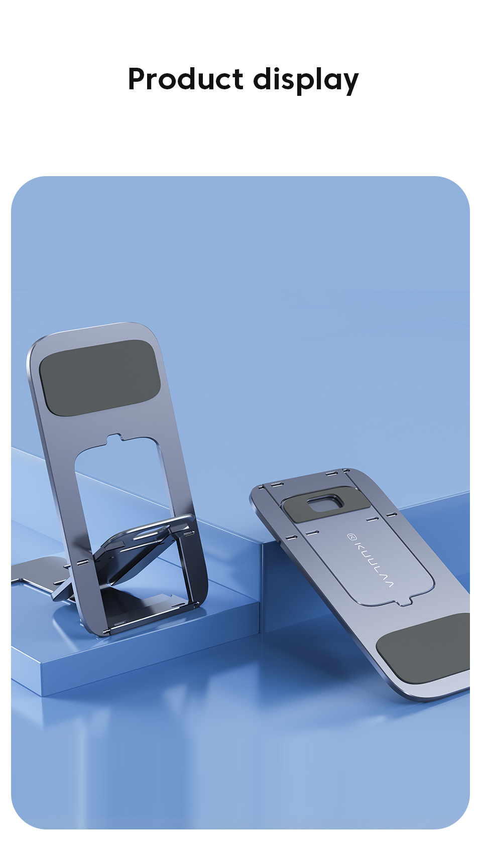 KUULAA Universal Phone Desk Holder Tablet Desktop Holder Telescopic Desktop Stand Adjustable Mobile Phone Support