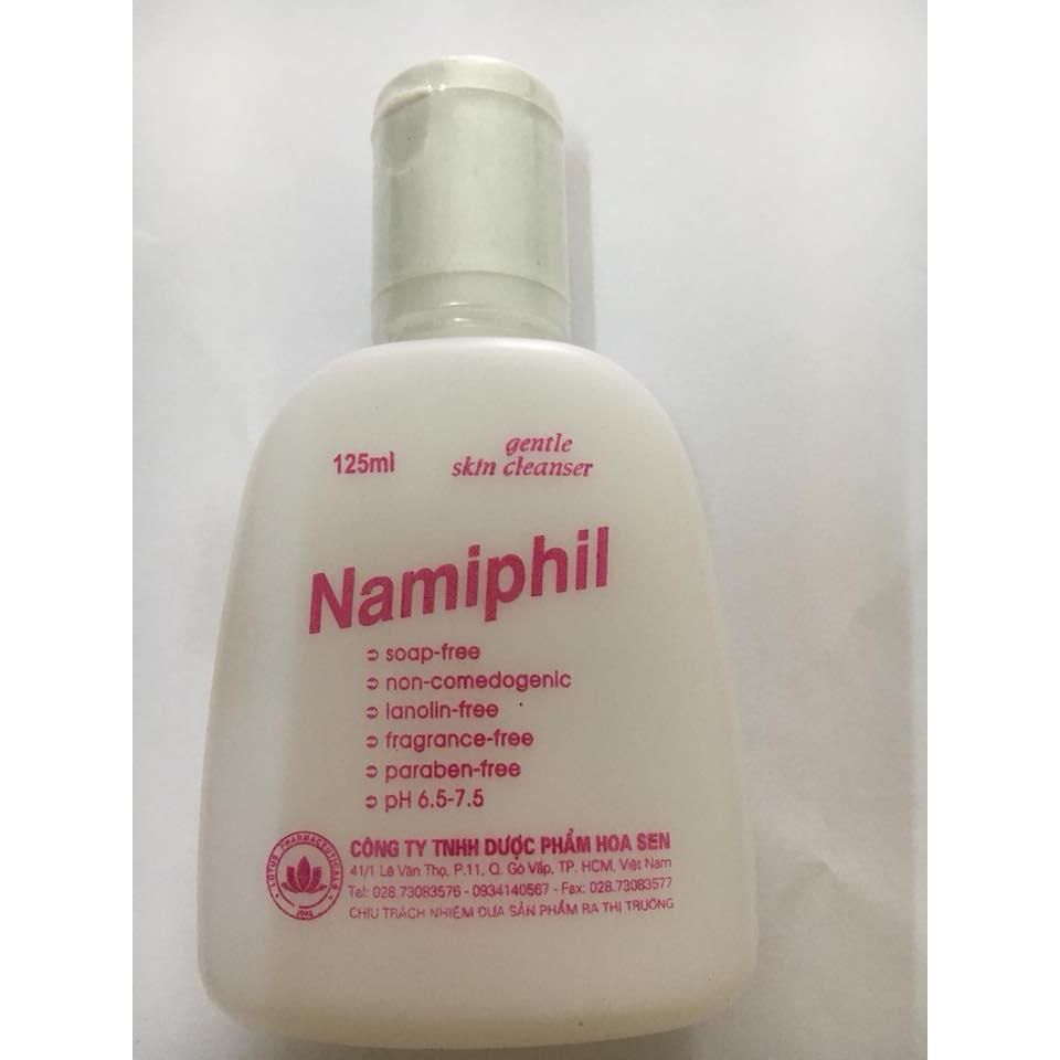 Sữa rửa mặt chuyên dụng namiphil125ml