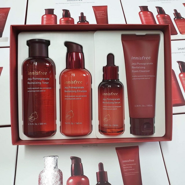 Bộ dưỡng ngăn ngừa, chống lão hóa từ lựu đỏ Innisfree