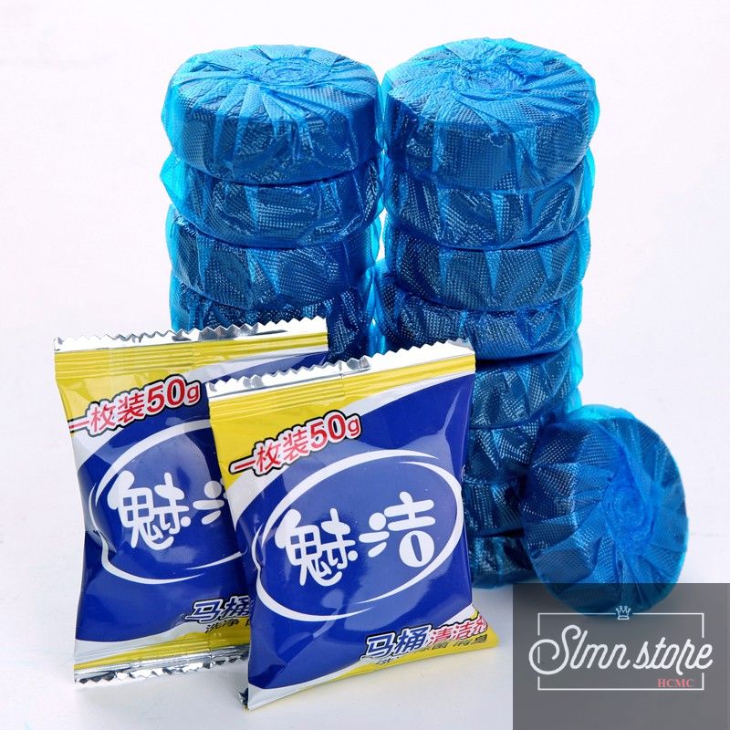 Combo viên thả tẩy bồn cầu hương chanh vệ sinh diệt khuẩn hầm cầu khử mùi hiệu quả hương thơm lâu dài. LD1-KMChanh