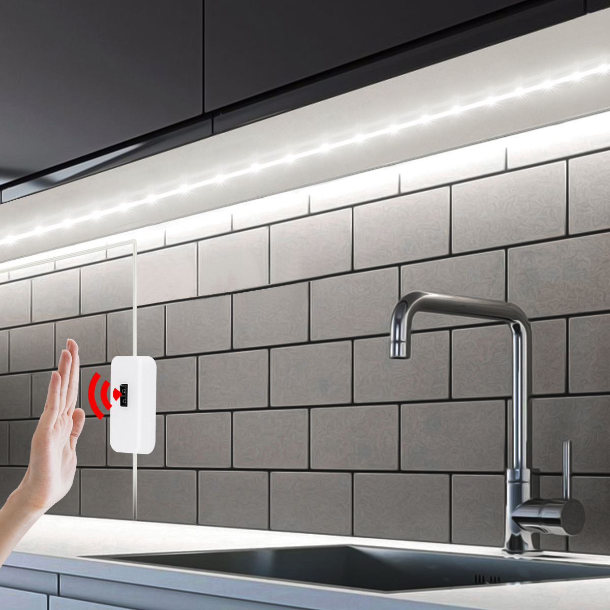 Đèn thông minh, đèn ngủ led cảm biến quét tay chuyển động, đèn trang trí tủ quần áo phòng ngủ nhà bếp