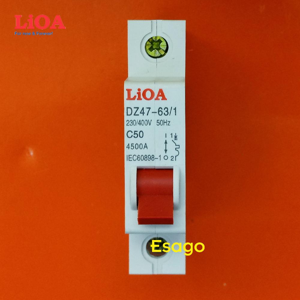 Cầu dao tự động lioa 50a loại 1 cực