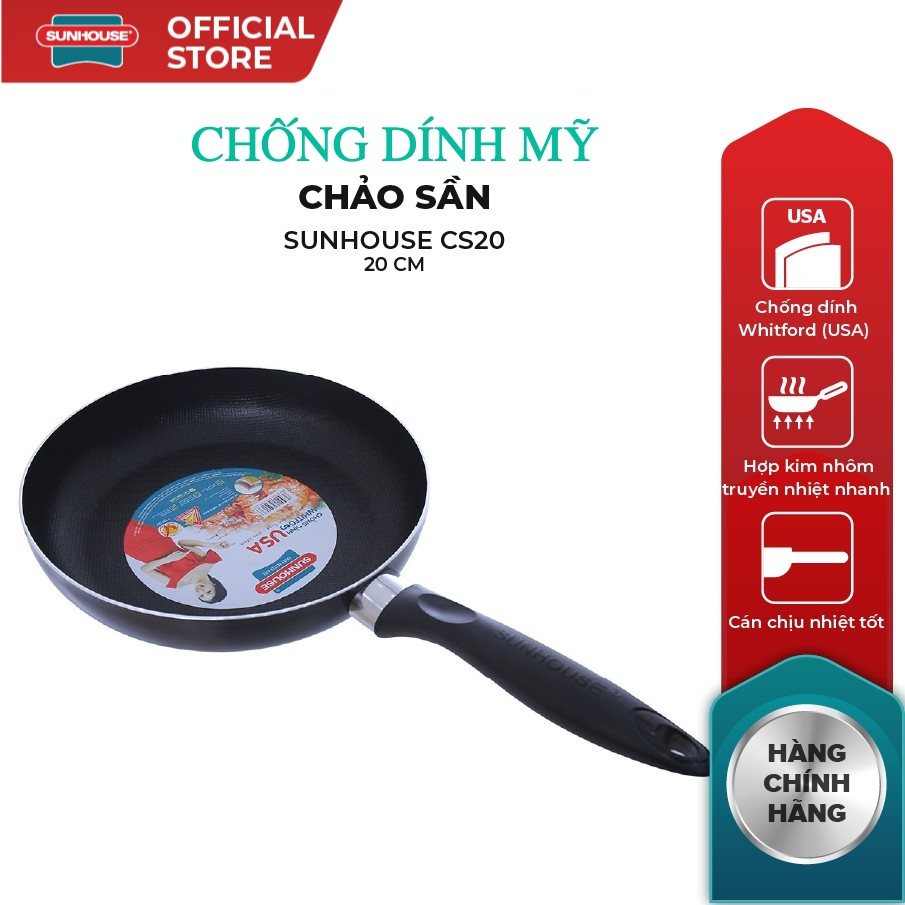 Chảo sần Sunhouse phi 16-30cm