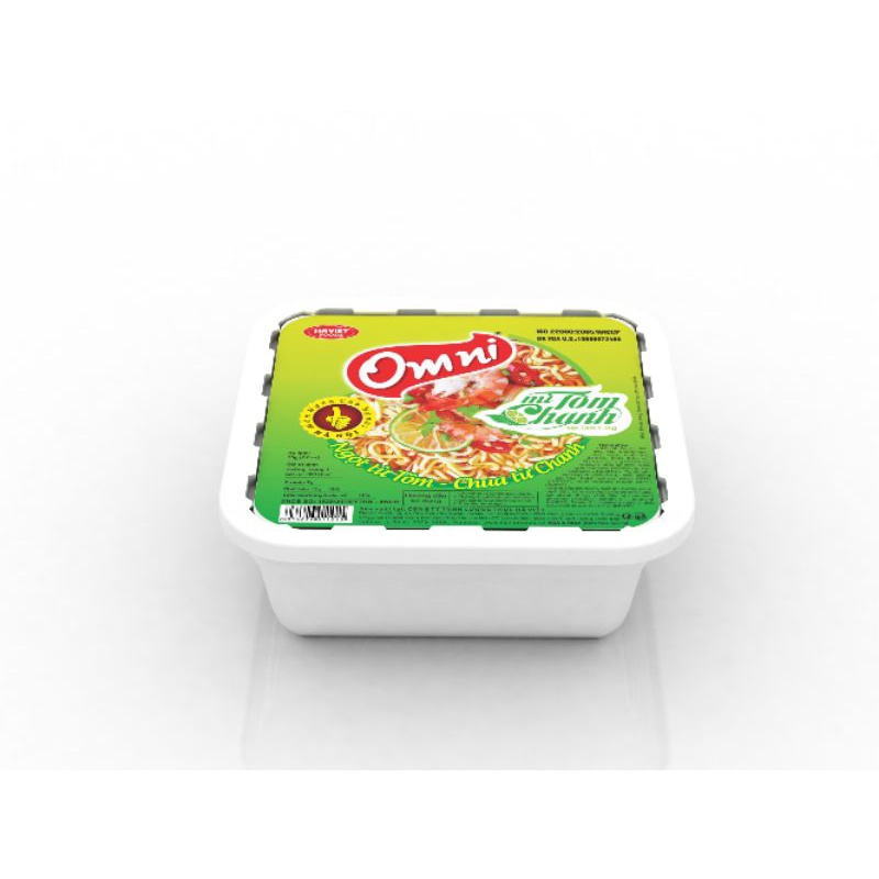 Mì tôm chanh bát Omni 75 gram