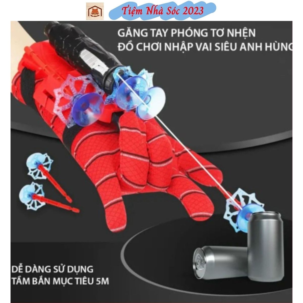 Unique sytle Spider Man Superman gloves flying flares spider-superhero cosplay set for kids-squirrel shop 2023