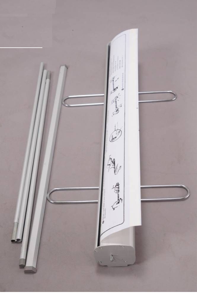 Standee cuốn, Giá cuốn chân inox cao cấp kt 0.6 x 1.6 hoặc 0.8 x 2m