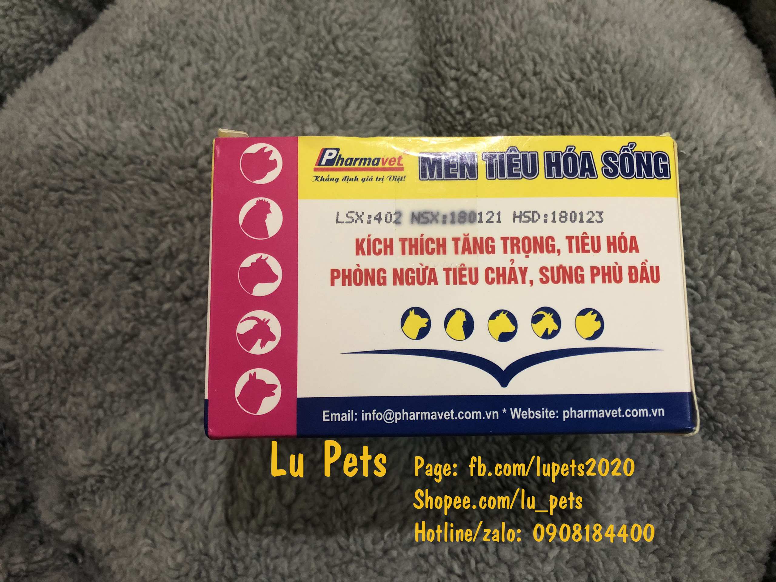 Men tiêu hóa sống cho chó mèo