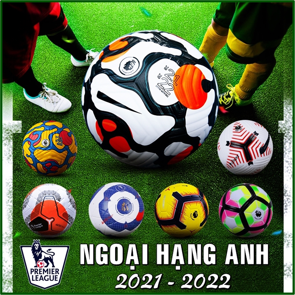 Quả bóng đá ngoại hạng anh số 3 4 5, trái banh cúp c1 world cup đủ size trẻ em người lớn thi đấu giá rẻ