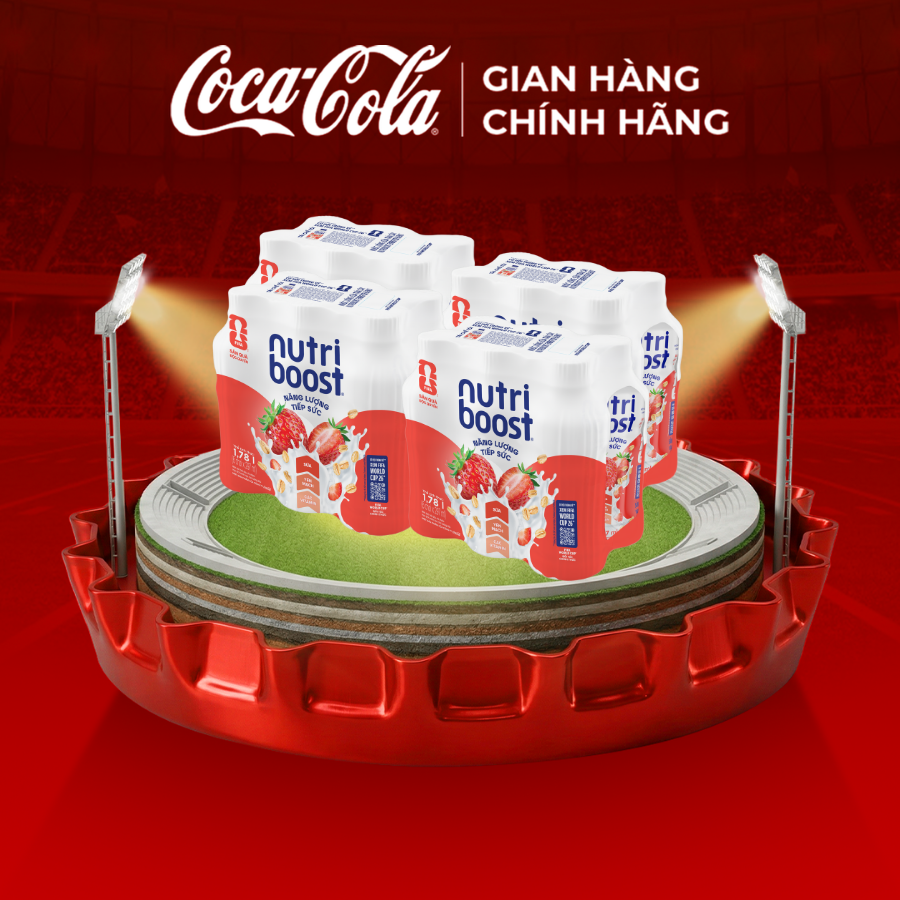 [SIÊU SALE ] Lốc 24 Chai Thực phẩm bổ sung Nước uống sữa trái cây Nutriboost Energyze Blend 297ml/Chai Sale 4.4 Coca-Cola Chính Hãng_LD