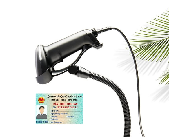 Máy quét mã vạch 2d winson wni-6710g chuyên dùng quét thẻ căn cước công dân
