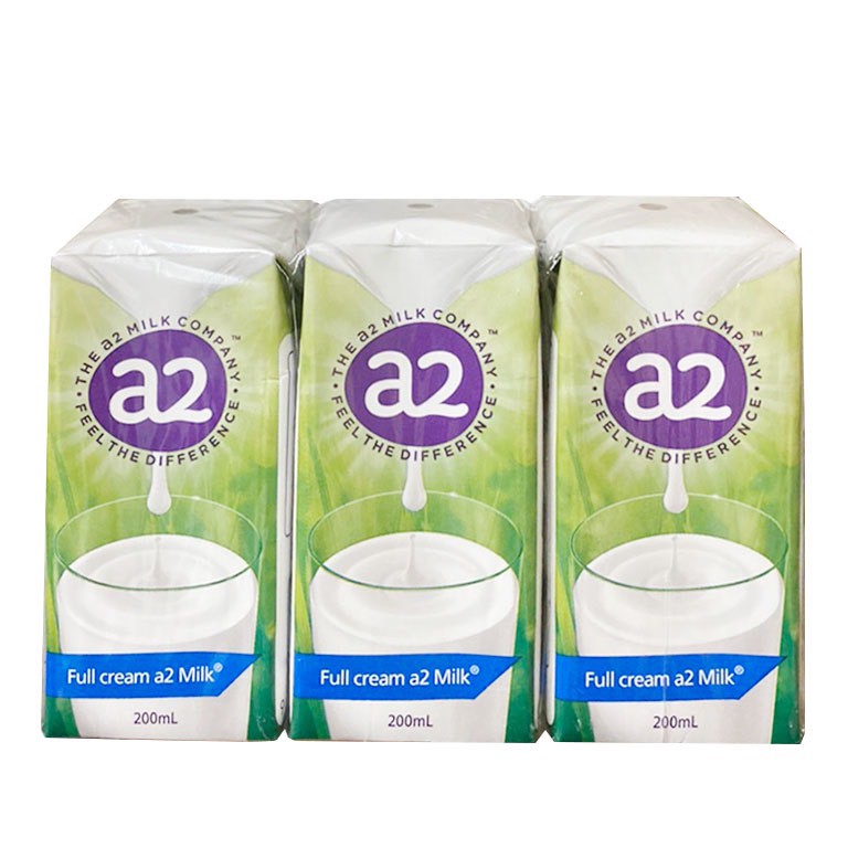 Sữa tươi tiệt trùng nguyên kem A2 dạng nước 200ml