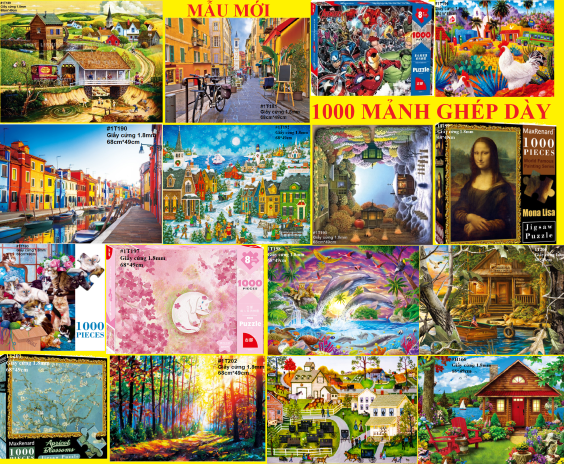 Tranh ghép hình 1000 mảnh - jigsaw puzzle mẫu mới
